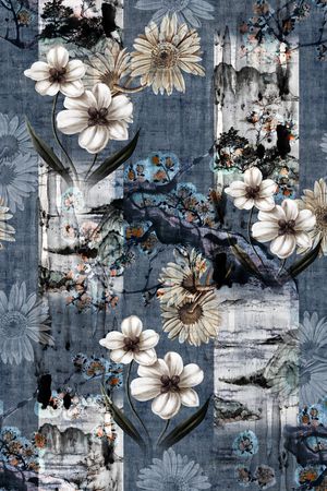 梅花印花华亿平台图片