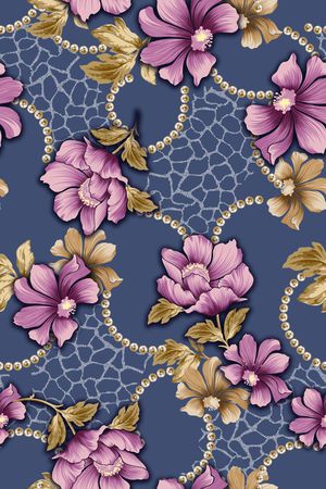 花卉印花华亿平台图片