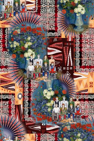 人物印花华亿平台图片