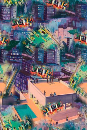 建筑印花华亿平台图片