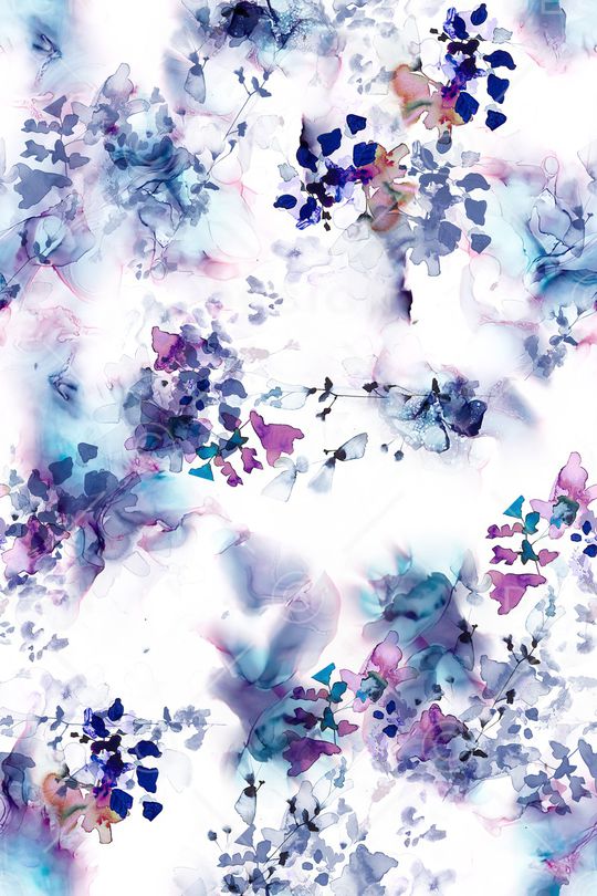 几何花卉印花华亿平台图片