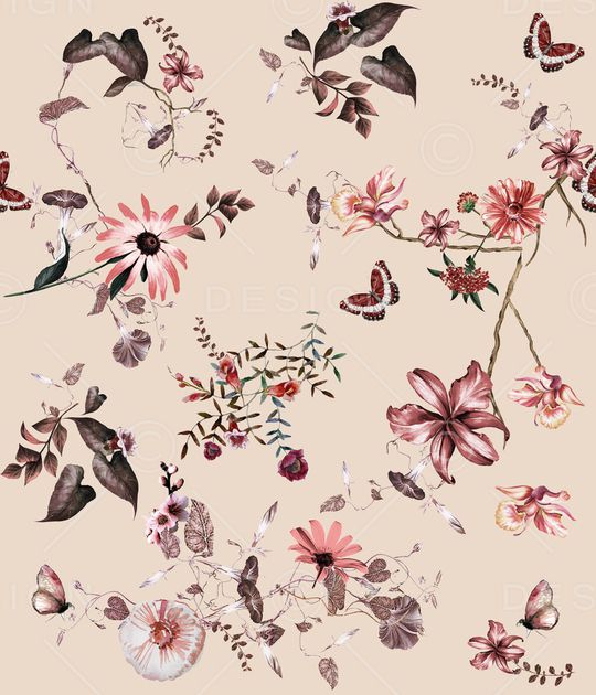 复古印花华亿平台图片