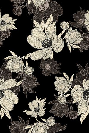 复古印花华亿平台图片