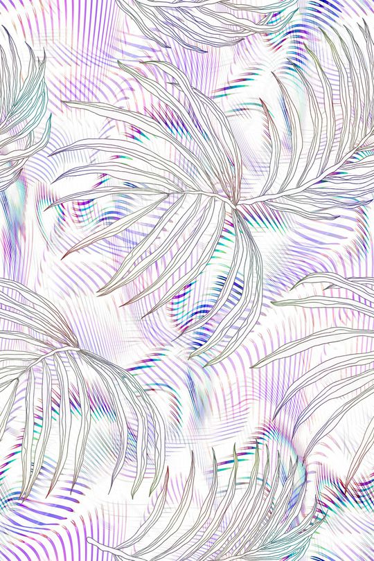 绿植树叶印花华亿平台图片