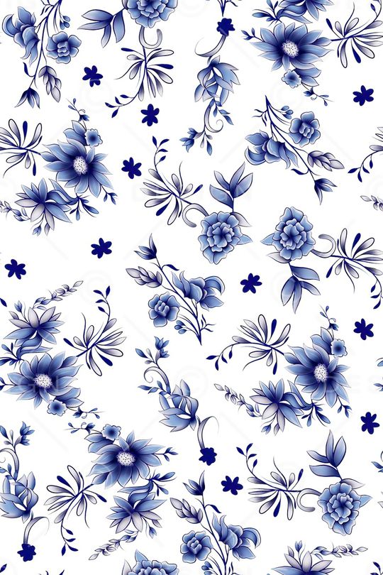 青花瓷印花华亿平台图片