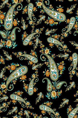 民族花卉印花华亿平台图片