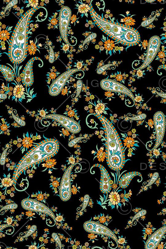 民族花卉印花华亿平台图片