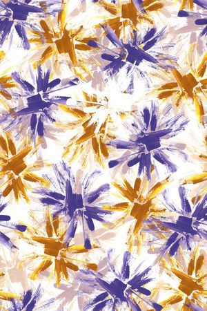 几何花卉印花华亿平台图片