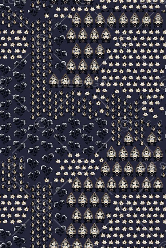 连衣裙印花华亿平台图片