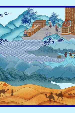 中国风印花华亿平台图片