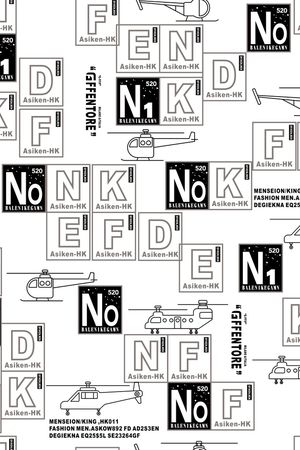 字母印花华亿平台图片