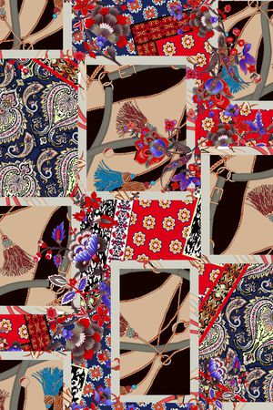 几何印花华亿平台图片