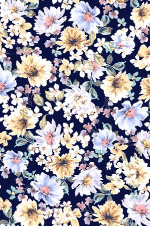 小碎花印花华亿平台图片