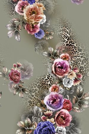 豹纹印花华亿平台图片