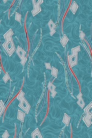 线条印花华亿平台图片