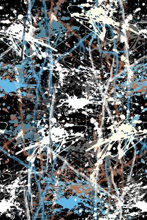 抽象男装印花华亿平台图片