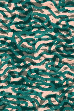 抽象男装印花华亿平台图片