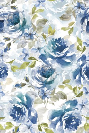 清爽底花卉印花华亿平台图片