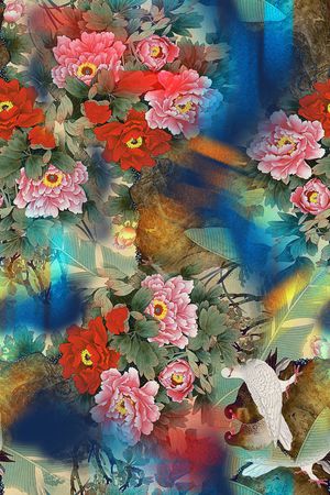 数码华亿平台印花华亿平台图片