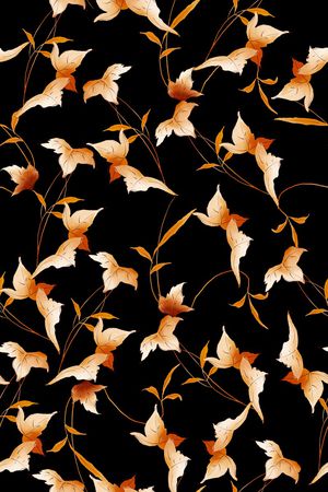 绿植树叶印花华亿平台图片