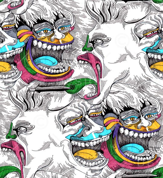 素描印花华亿平台图片