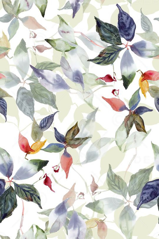 绿植树叶印花华亿平台图片