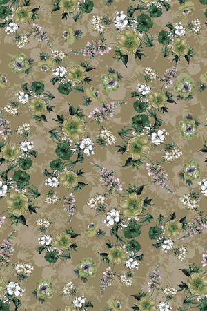 绿植树叶印花华亿平台图片