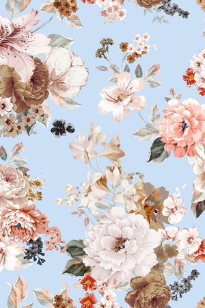 民族花卉印花华亿平台图片