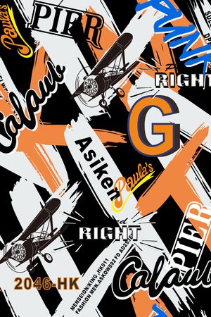 字母印花华亿平台图片