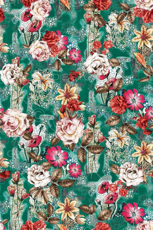 玫瑰花印花华亿平台图片