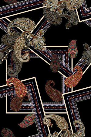 几何印花华亿平台图片