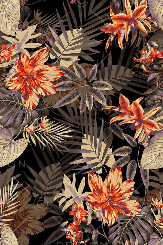 绿植树叶印花华亿平台图片