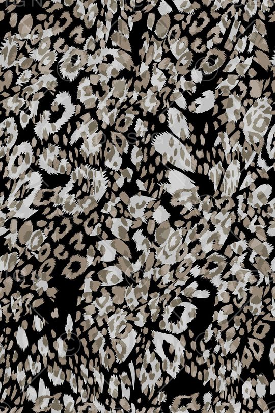 黑底花卉印花华亿平台图片