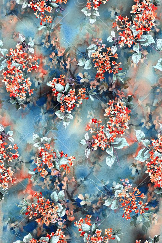 绿植树叶印花华亿平台图片