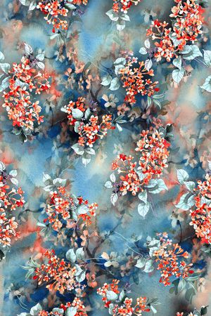 绿植树叶印花华亿平台图片