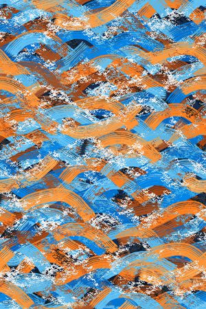 抽象男装印花华亿平台图片