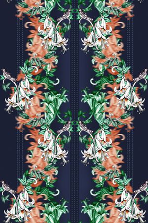 卷草印花华亿平台图片