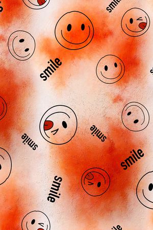 笑脸印花华亿平台图片