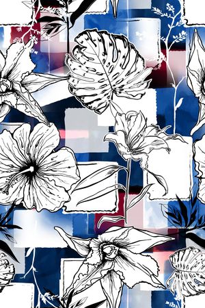 几何印花华亿平台图片