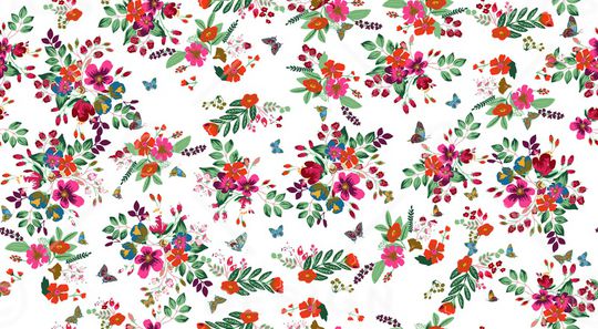 连衣裙印花华亿平台图片