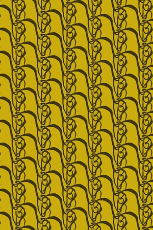 线条画印花华亿平台图片