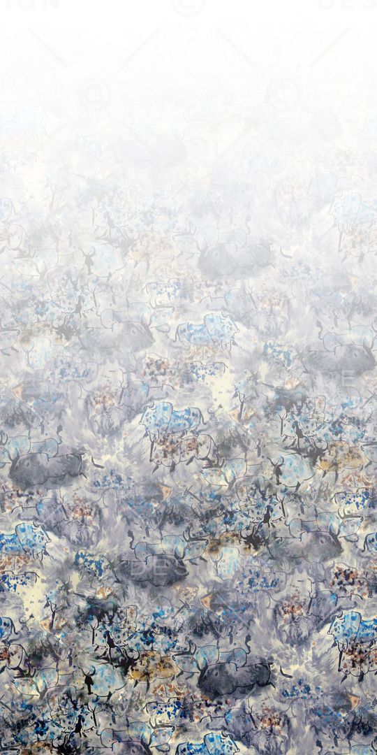 水墨风印花华亿平台图片