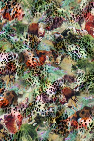 豹纹印花华亿平台图片