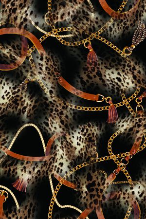 豹纹印花华亿平台图片