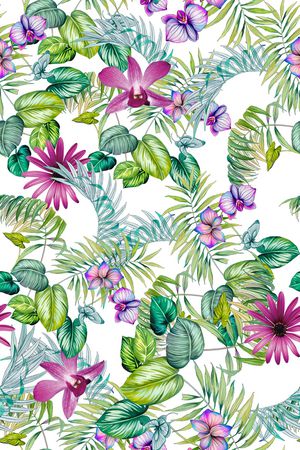 绿植树叶印花华亿平台图片