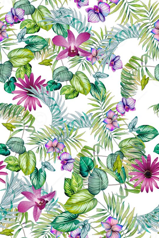 绿植树叶印花华亿平台图片