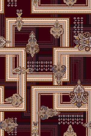 佩斯利印花华亿平台图片