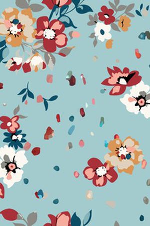 民族花卉印花华亿平台图片