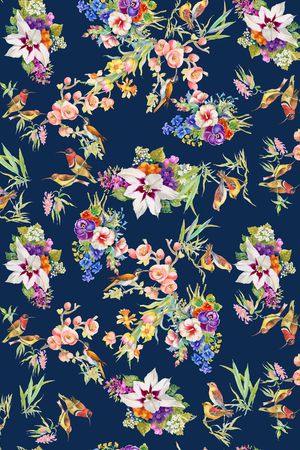 鸟印花华亿平台图片