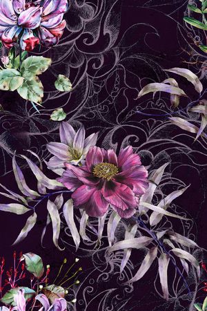 连衣裙印花华亿平台图片